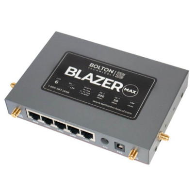 Bolton Technical BT478935 Blazer Max 4G LTE Cellular Router (Dual SIM, CAT6 LTE, 5x LAN)